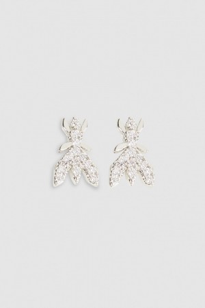 Patrizia Pepe Brass Earrings ασημι | YWRGQEP-57