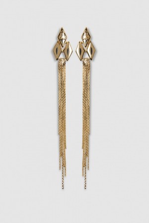 Patrizia Pepe Brass Pendant Earrings χρυσο χρωμα | HBXZFAS-32