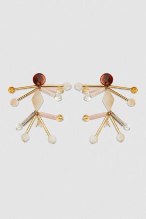 Patrizia Pepe Earrings With Techno Pop Fly Appliqué Πολύχρωμο | WHFLAZQ-37