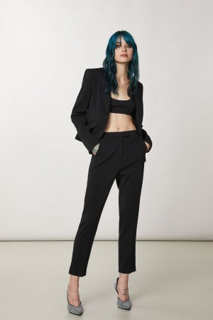 Patrizia Pepe Essential Cigarette Pants μαυρα | TWVCMUH-74