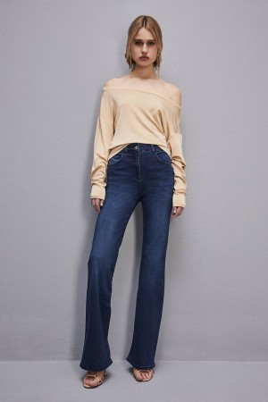 Patrizia Pepe Jeans Jeggings Flare μπλε | NKDYHTG-92