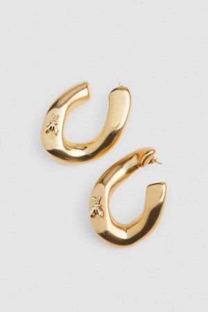 Patrizia Pepe Metal Earrings χρυσο χρωμα | PHSTOID-25