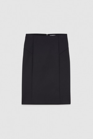 Patrizia Pepe Midi Pencil Skirt μαυρα | NIGSHBM-98