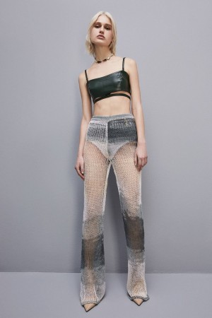 Patrizia Pepe Slim Mesh Pants Πολύχρωμο | EXCIWAO-64