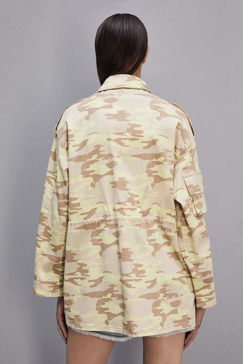 Patrizia Pepe Camouflage Over Jacket Militare | MJIFYLB-96