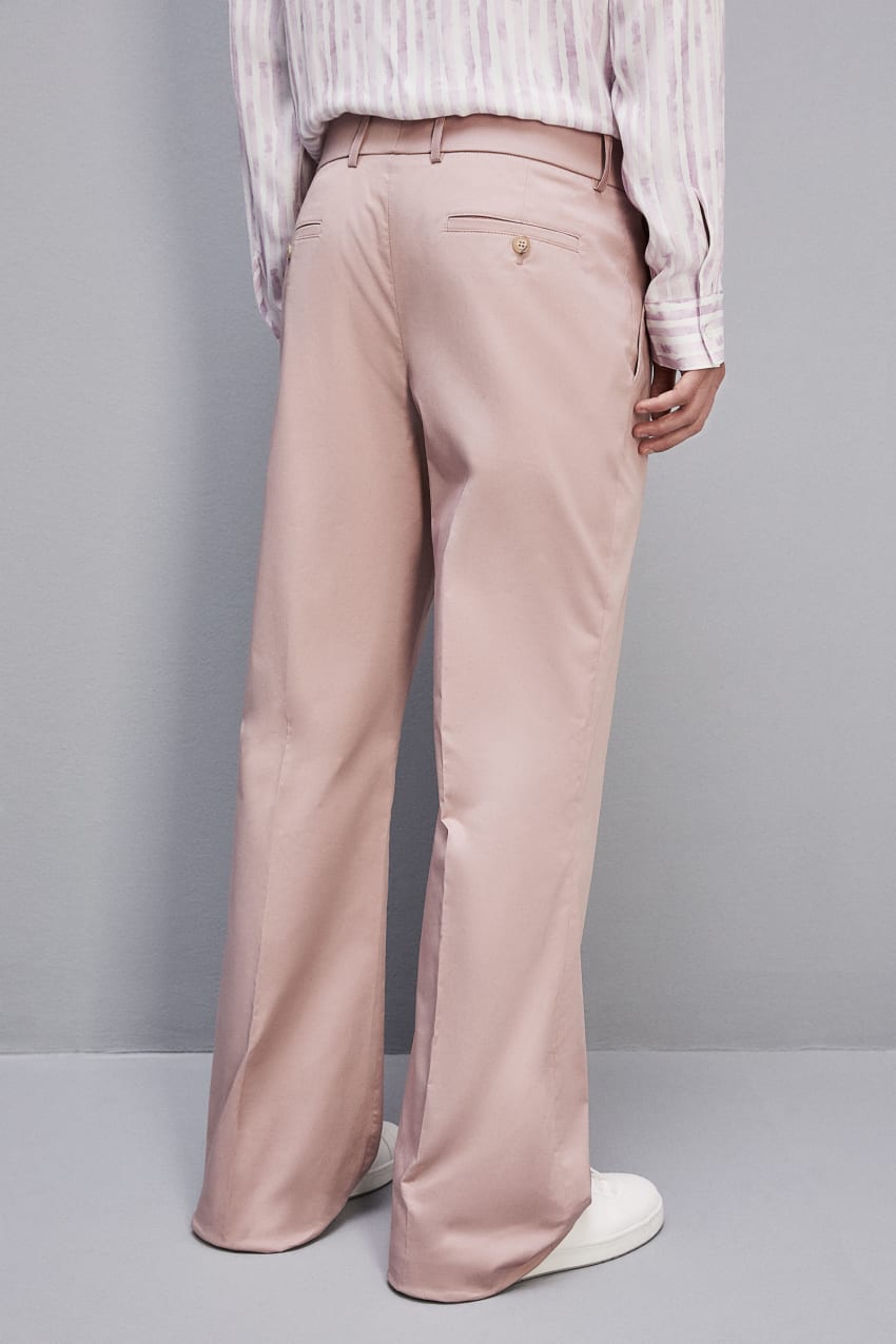 Patrizia Pepe Cotton Twill Trumpet Pants ροζ | TAJEKCP-02