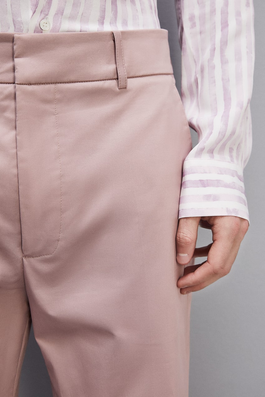 Patrizia Pepe Cotton Twill Trumpet Pants ροζ | TAJEKCP-02