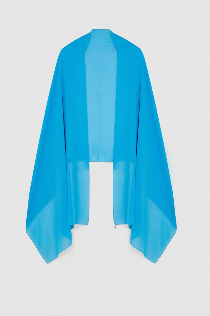 Patrizia Pepe Crepe Stole ανοιχτο μπλε | HPCNUOX-93