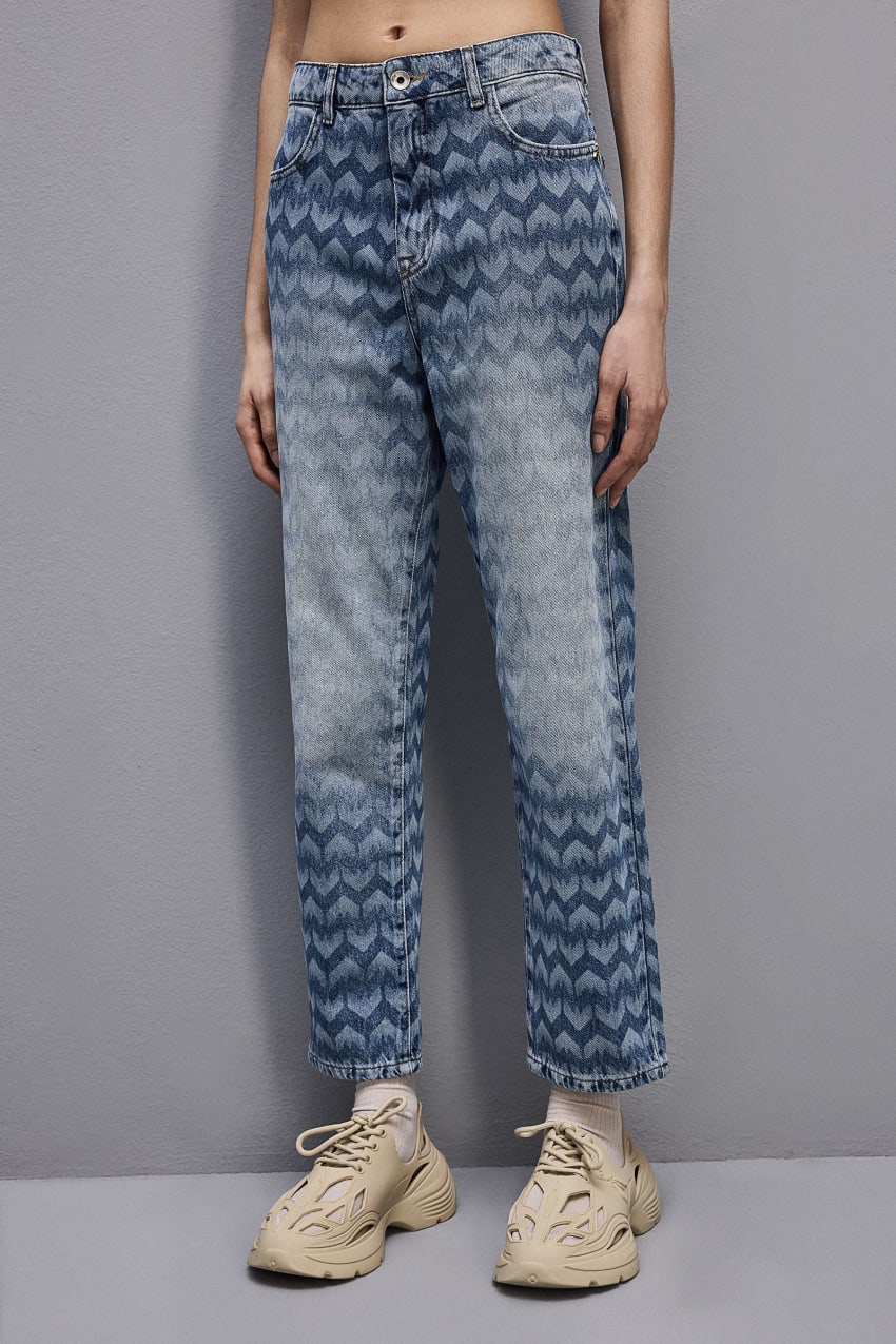 Patrizia Pepe Denim Cigarette Pants μπλε | KDGPJFQ-28