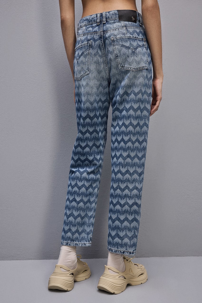 Patrizia Pepe Denim Cigarette Pants μπλε | KDGPJFQ-28