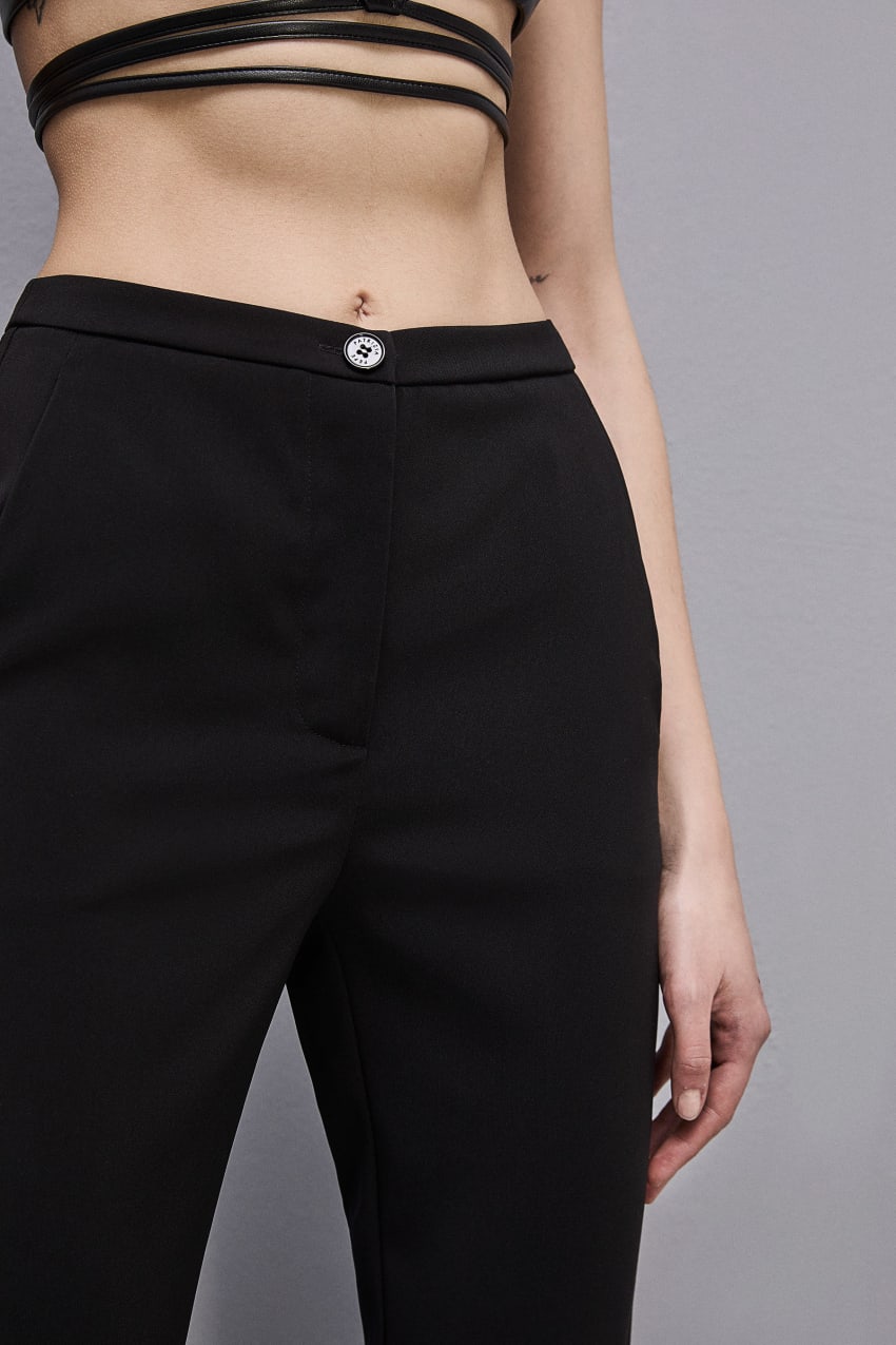 Patrizia Pepe Essential Cigarette Pants μαυρα | WGSZUXP-74