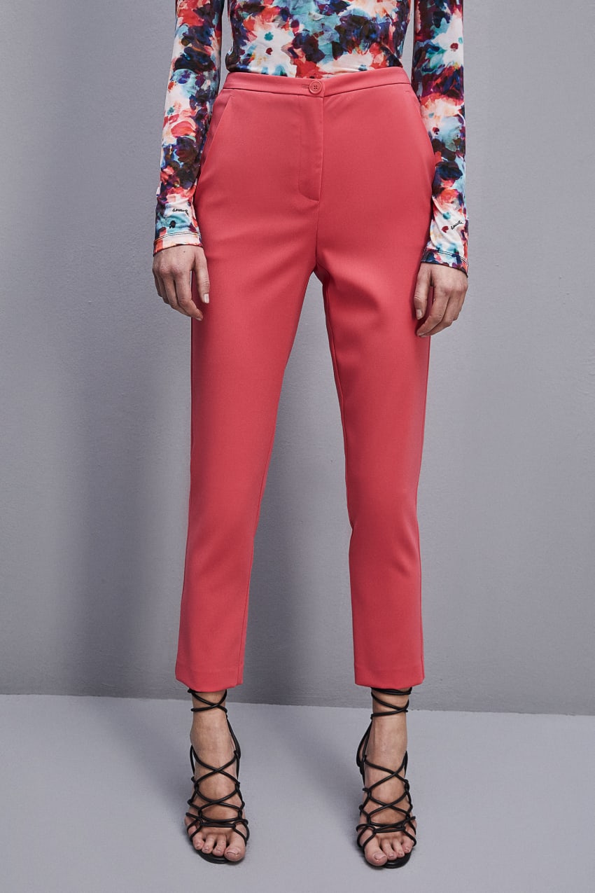 Patrizia Pepe Essential Cigarette Pants ροζ | WZCFOMH-72