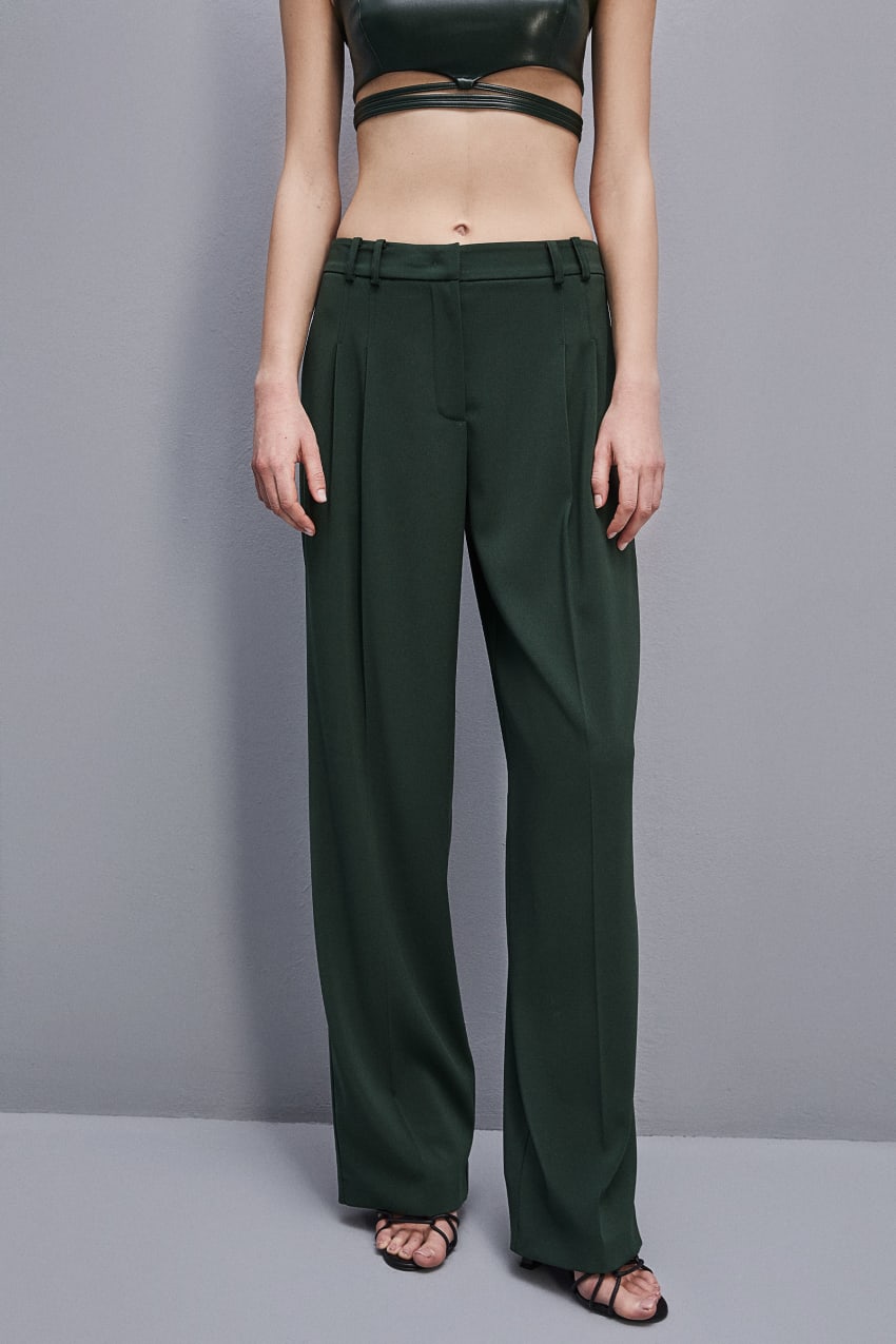 Patrizia Pepe Essential Crepe Pants πρασινο | JEUZCKQ-92