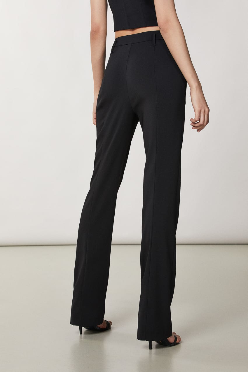 Patrizia Pepe Essential Crepe Pants μαυρα | LNCKMHA-60