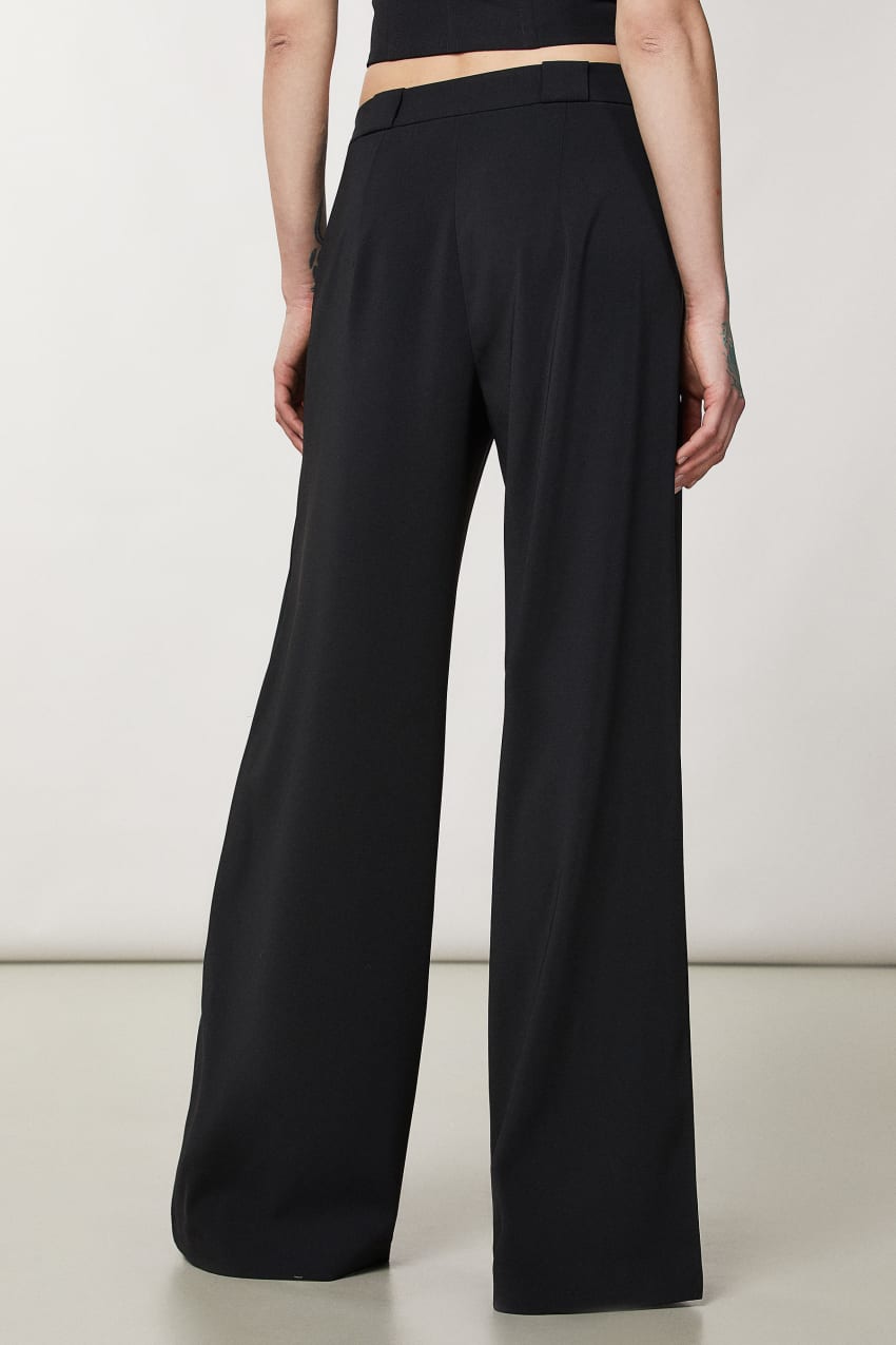 Patrizia Pepe Essential Palazzo Pants μαυρα | ONFSXPU-13