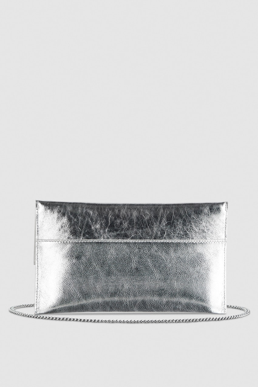 Patrizia Pepe Fly Ceremony Clutch ασημι | JSOCHAP-74