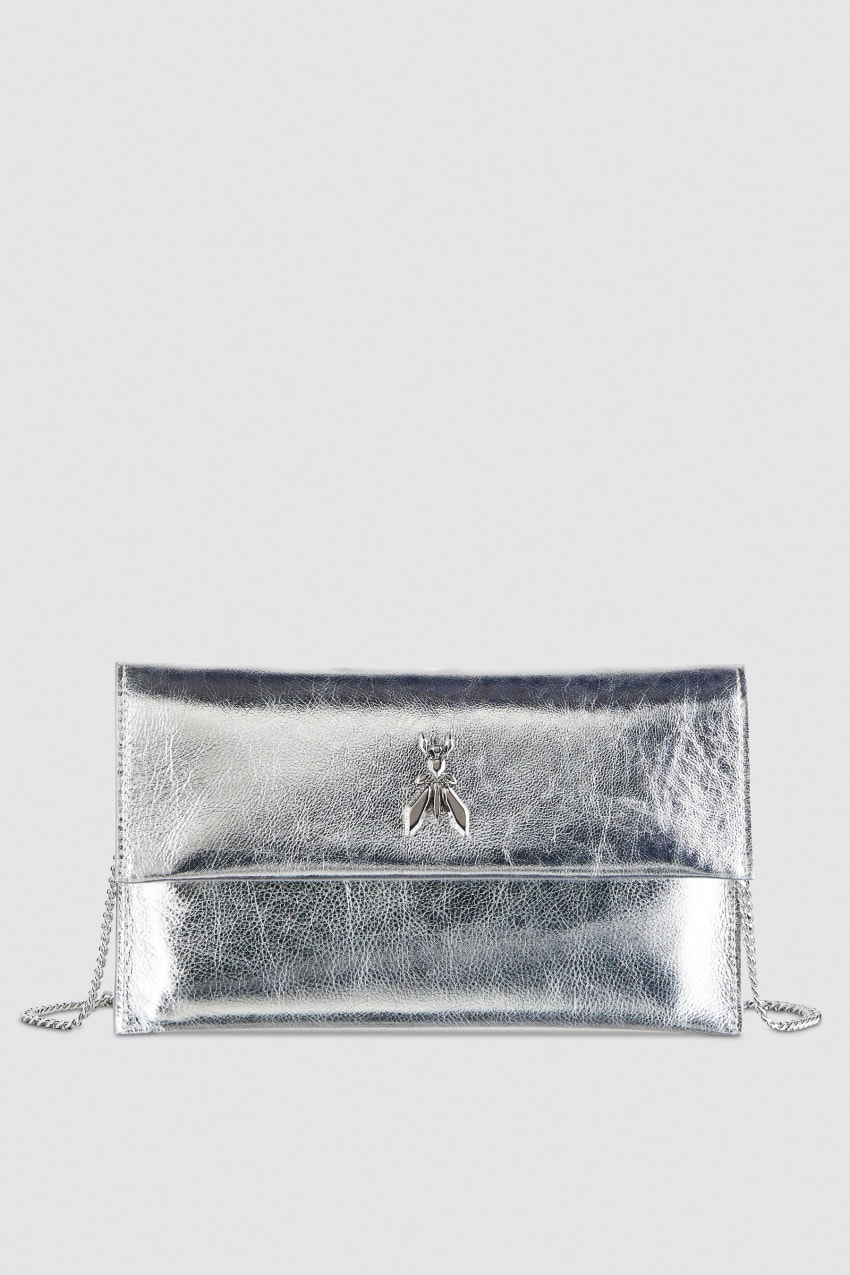 Patrizia Pepe Fly Ceremony Clutch ασημι | JSOCHAP-74