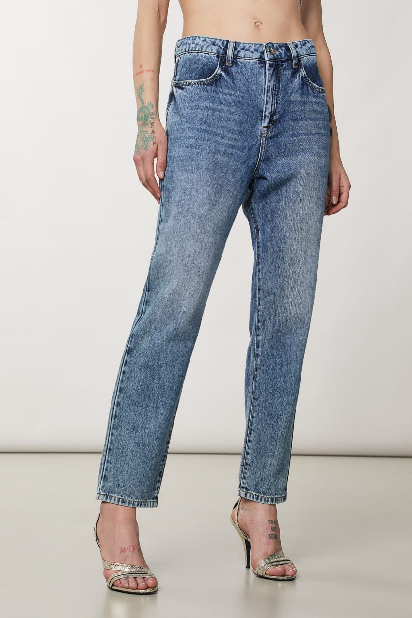 Patrizia Pepe High Waist Denim Pants μπλε | KXSPRDA-62