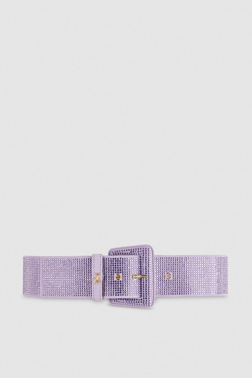 Patrizia Pepe High-waisted Belt With Rhinestones ροζ | LMUCKVB-73