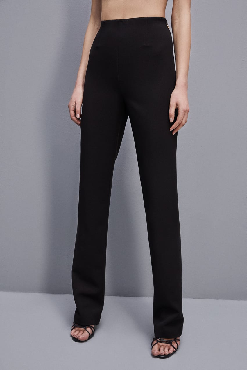 Patrizia Pepe High-waisted Slim Pants μαυρα | USQZKAX-12