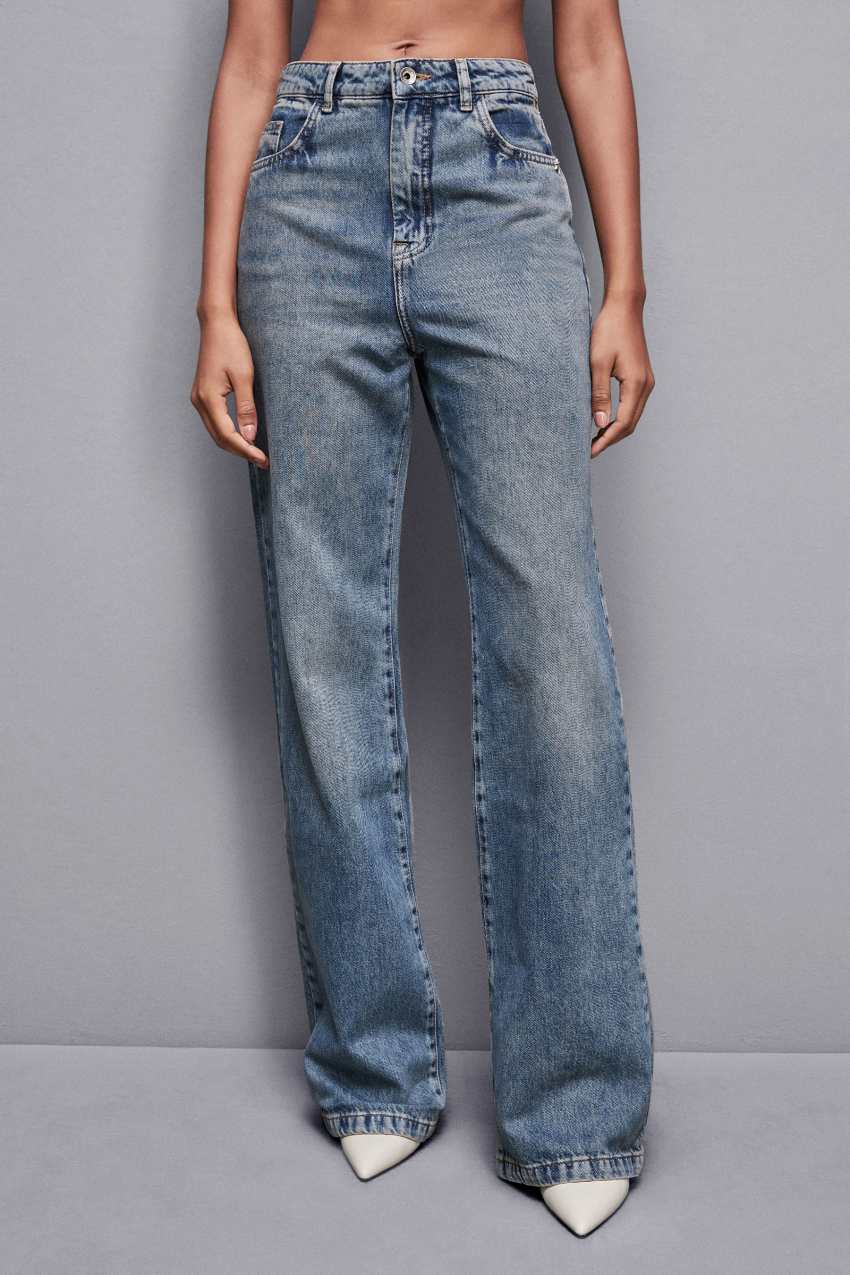 Patrizia Pepe High-waisted Straight Fit Jeans ανοιχτο μπλε | ZXEAPHT-70