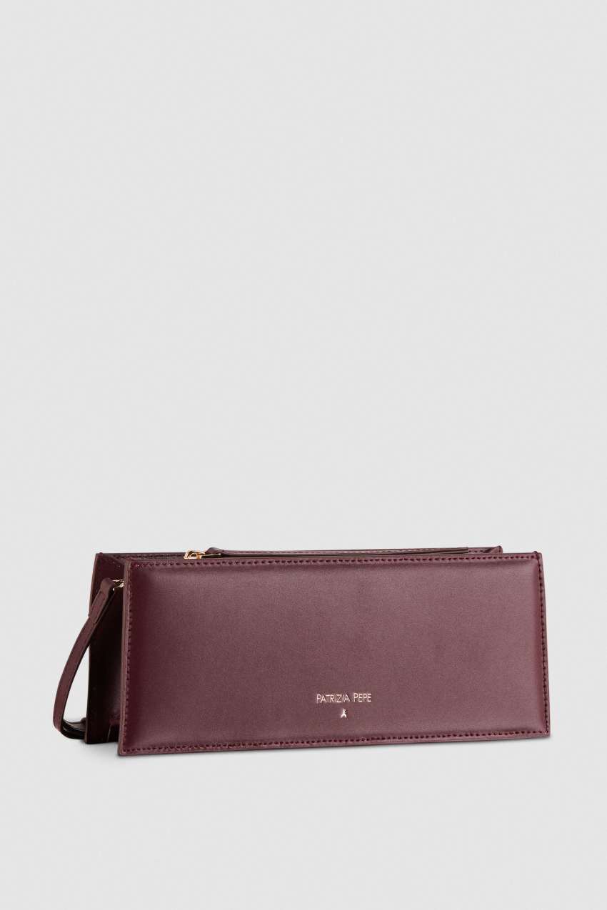 Patrizia Pepe Leather Shoulder Pocket Bag μωβ | CHBWTXE-14