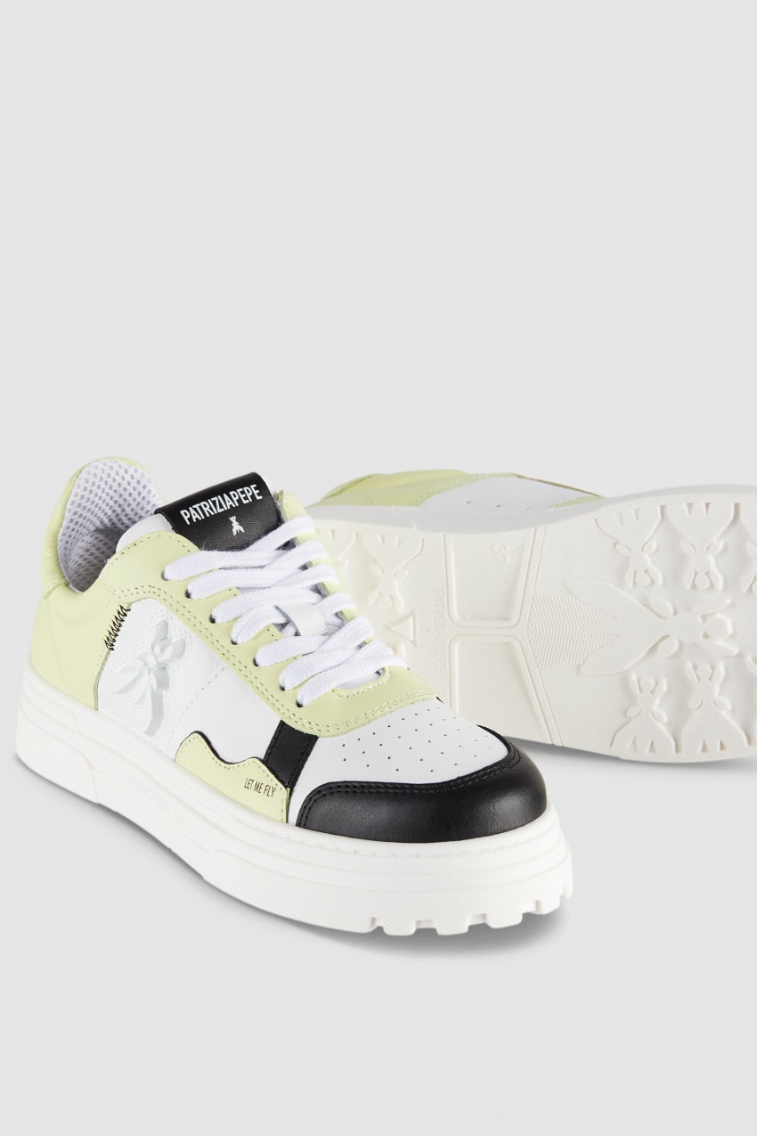 Patrizia Pepe Leather Sneakers ασπρα | DTZERBK-17