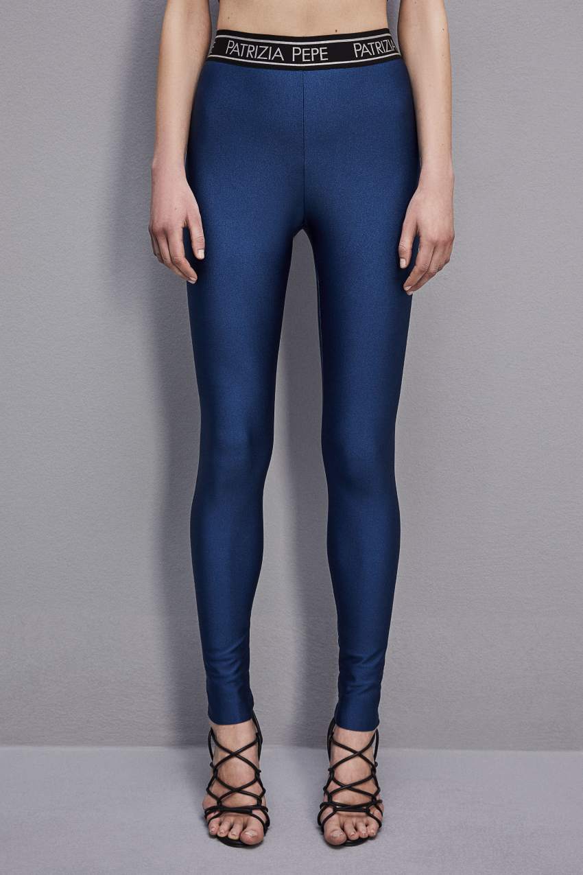 Patrizia Pepe Leggings In Technical Stretch Jersey ανοιχτο μπλε | VMTWIAN-04