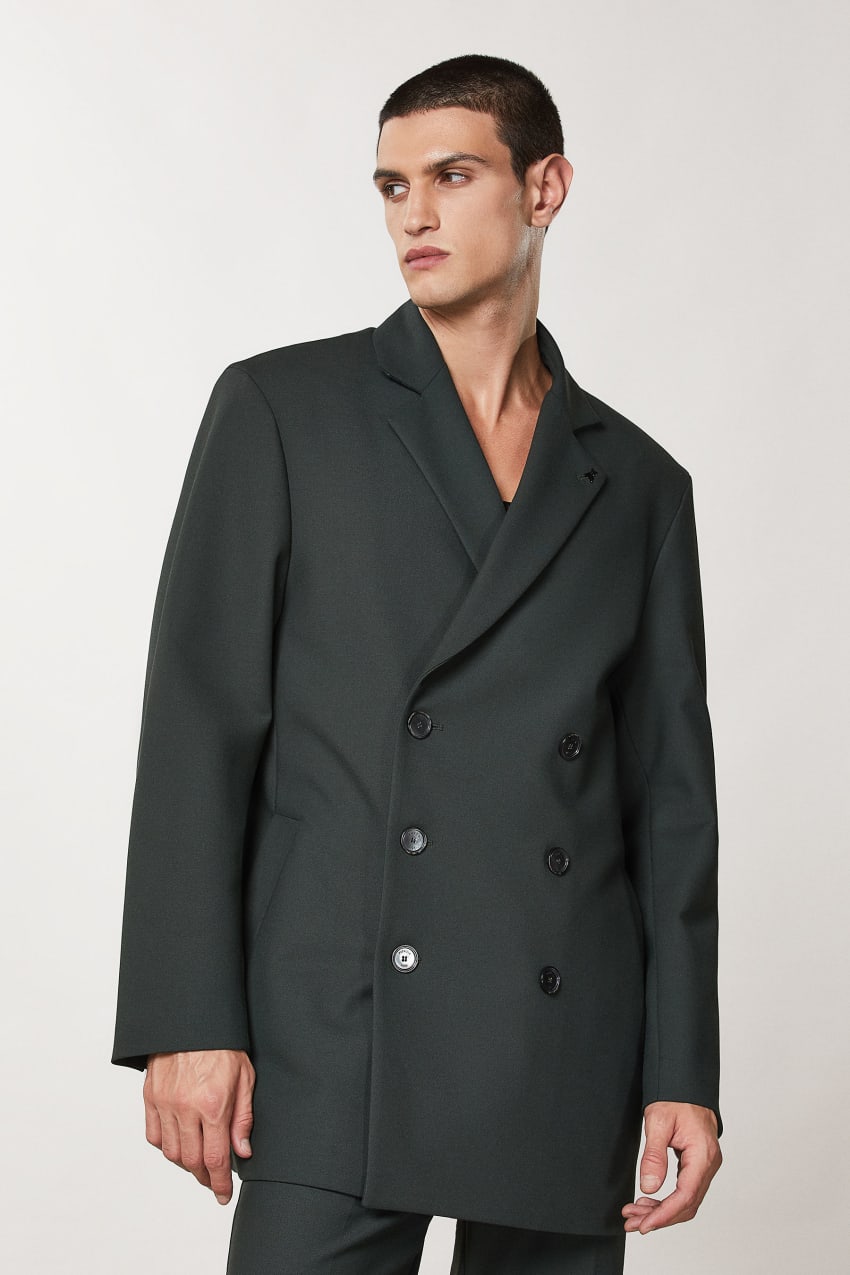 Patrizia Pepe Lined Double-breasted Coat πρασινο | ZIQFEVN-16