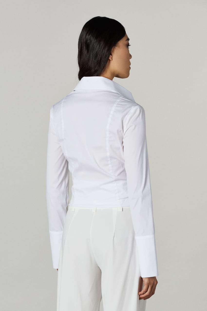 Patrizia Pepe Long-sleeved Shirt ασπρα | ULFEXWJ-40