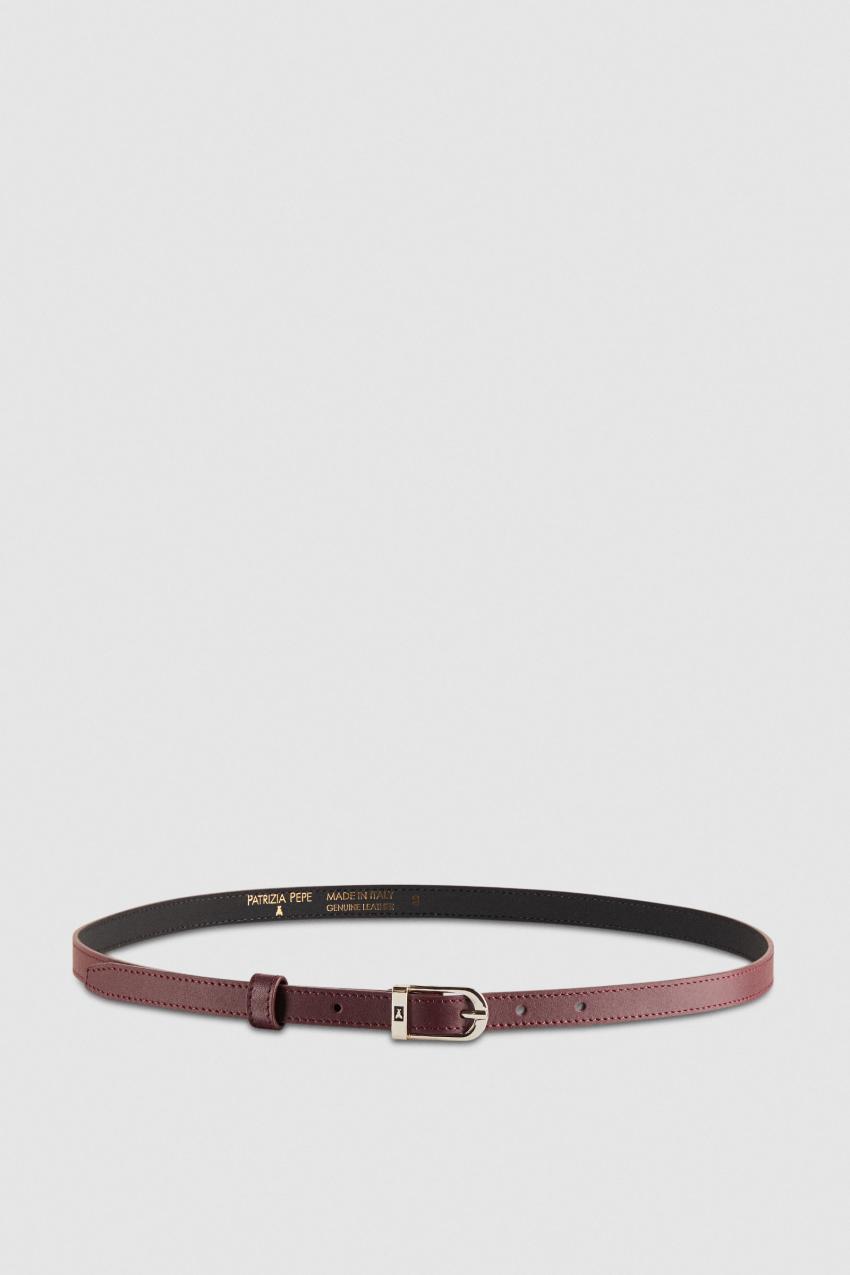 Patrizia Pepe Low-waist Smooth Leather Belt μωβ | WXLAYKQ-95