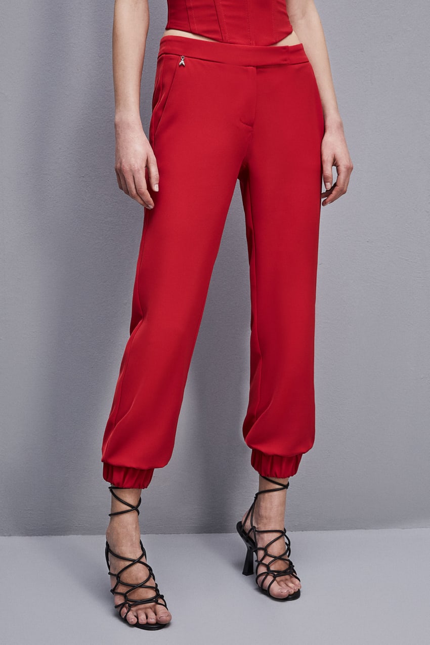 Patrizia Pepe Low-waisted Jogger Pants κοκκινα | YOEJZQA-05