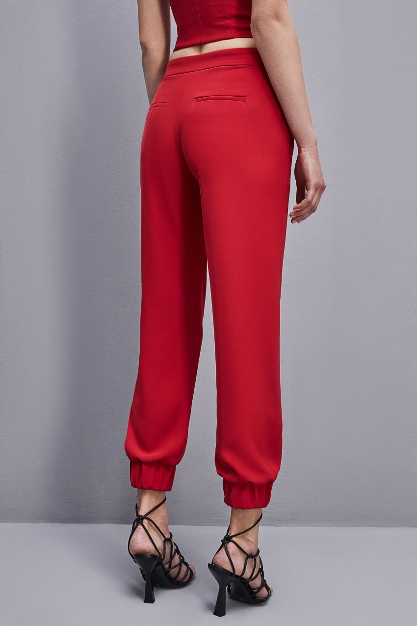 Patrizia Pepe Low-waisted Jogger Pants κοκκινα | YOEJZQA-05