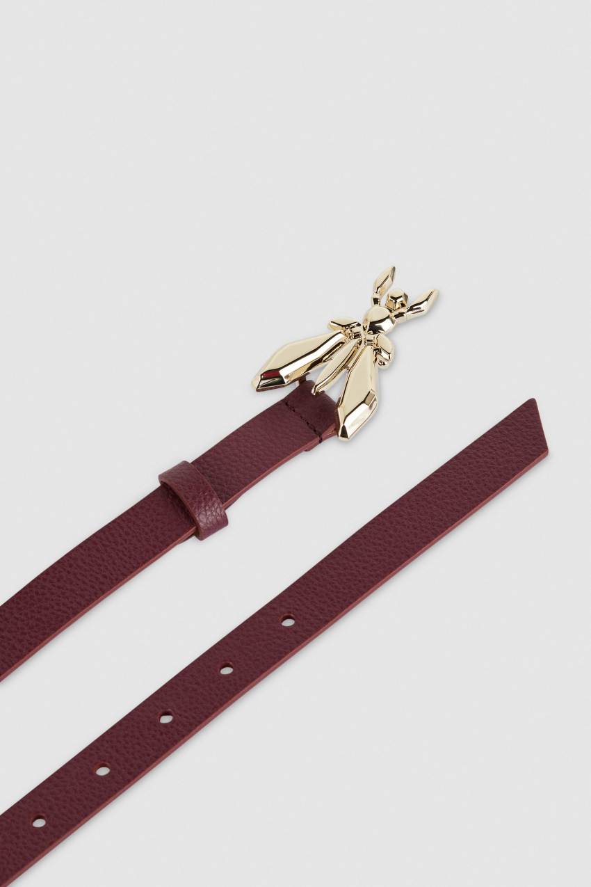 Patrizia Pepe Low-waisted Leather Belt μωβ | QVSLOBZ-90