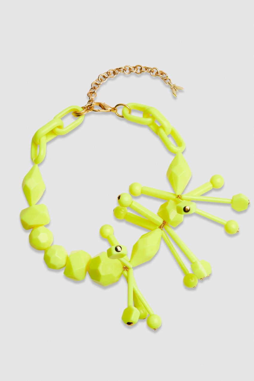 Patrizia Pepe Necklace With Techno Pop Fly Appliqué κίτρινα | WTSAHEF-61