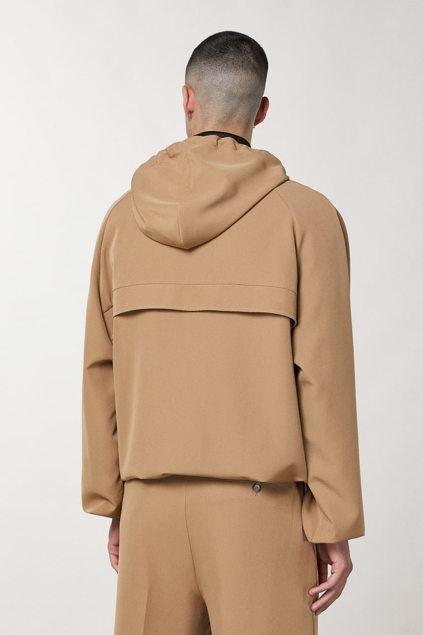 Patrizia Pepe Over Hooded Sweatshirt Μπεζ | LRFNVSP-47