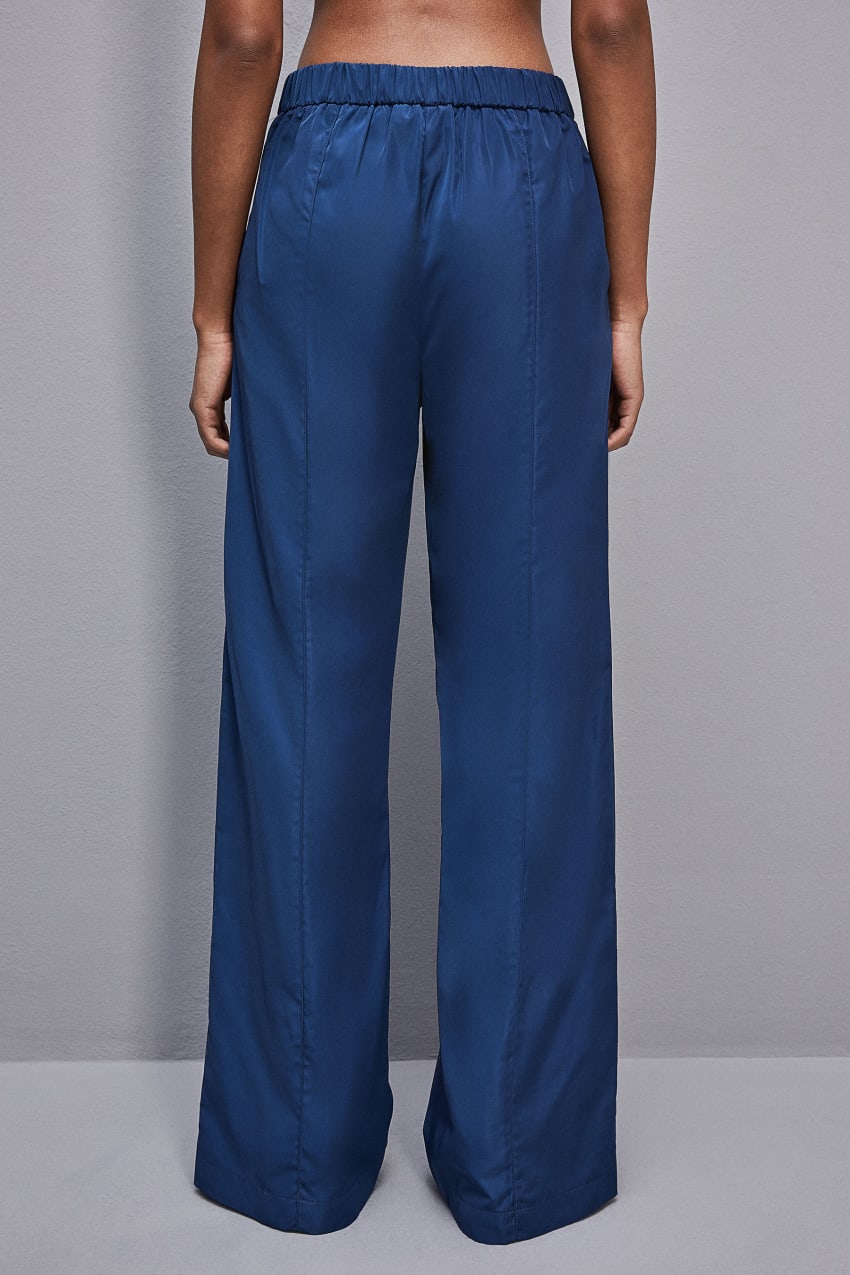 Patrizia Pepe Palazzo Pants In Technical Fabric ανοιχτο μπλε | TEIWLJH-48