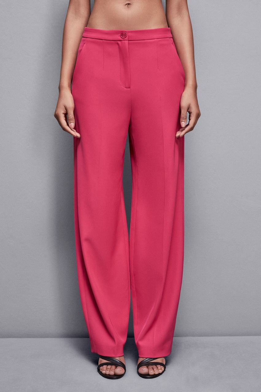 Patrizia Pepe Pleated Pants In Stretch Fabric ροζ | FDXAGZC-85