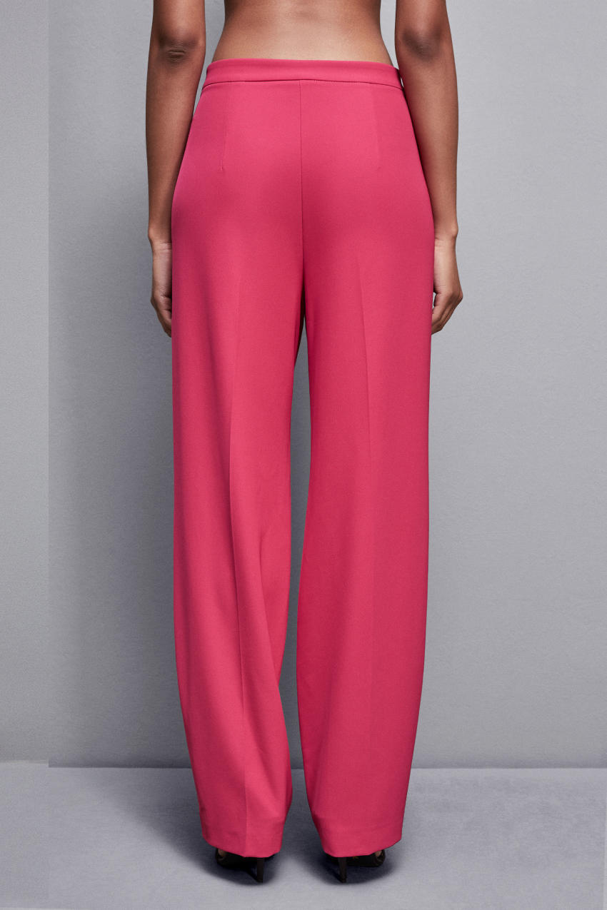 Patrizia Pepe Pleated Pants In Stretch Fabric ροζ | FDXAGZC-85