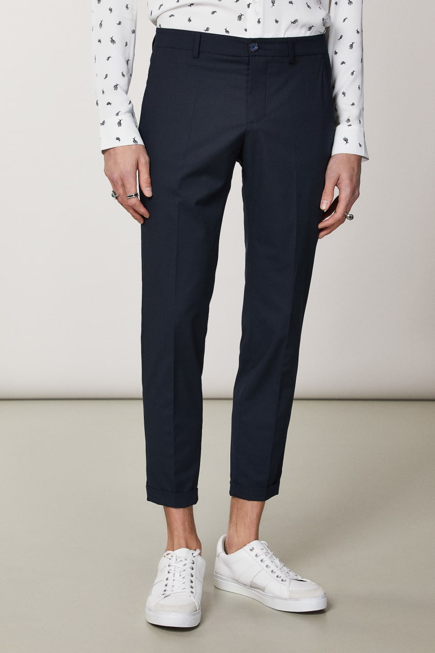 Patrizia Pepe Polyviscose Ankle-grazer Pants μπλε | XPCLMDZ-65