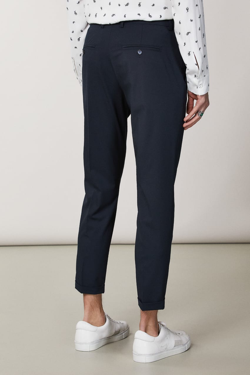 Patrizia Pepe Polyviscose Ankle-grazer Pants μπλε | XPCLMDZ-65