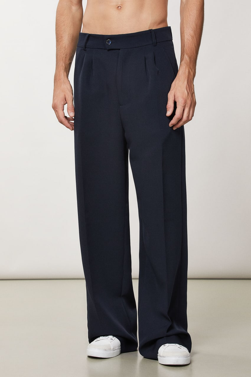 Patrizia Pepe Regular Fit Soft Pants μπλε | TZMEOGH-17