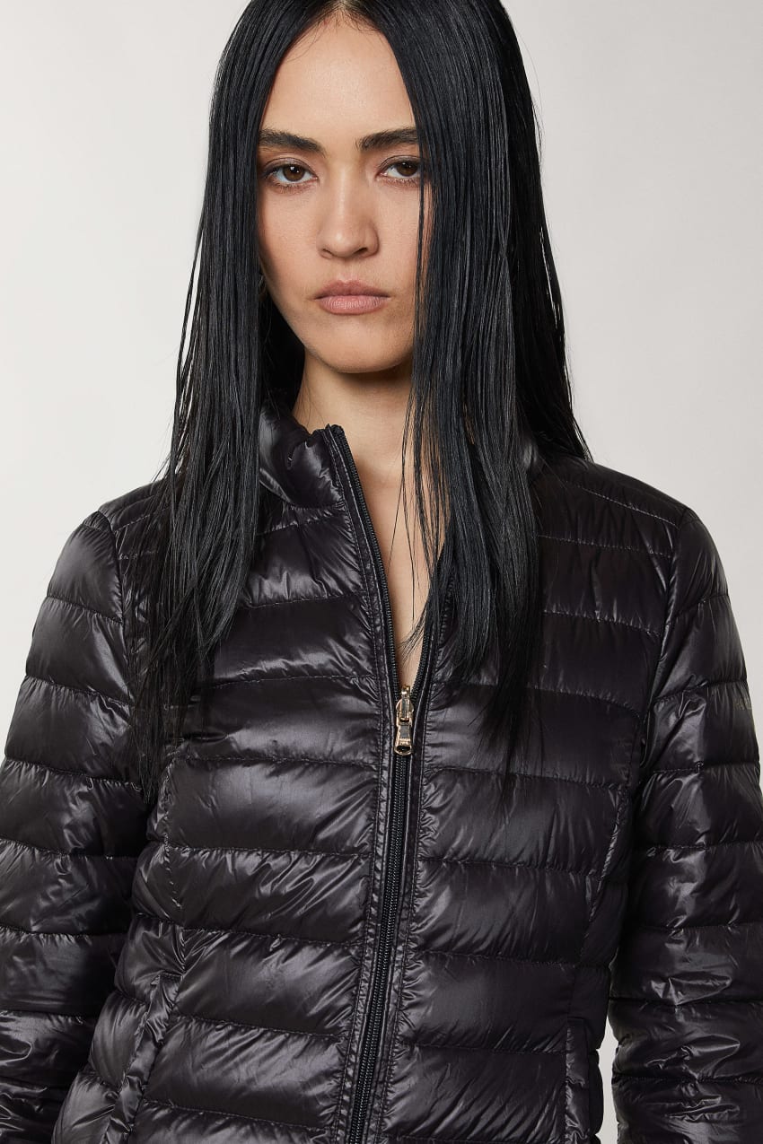 Patrizia Pepe Reversible Down Proof Nylon Down Jacket μαυρα | HSKXPZR-50