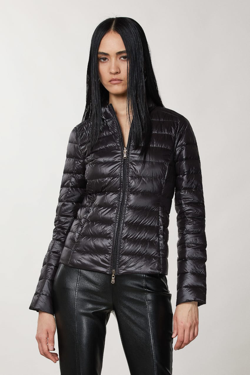 Patrizia Pepe Reversible Down Proof Nylon Down Jacket μαυρα | HSKXPZR-50