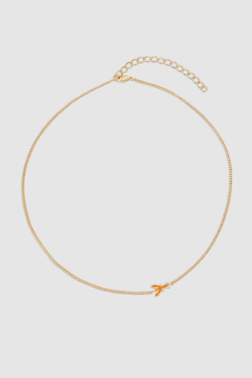 Patrizia Pepe Rhinestone Necklace πορτοκαλι | LBTEVMA-27 