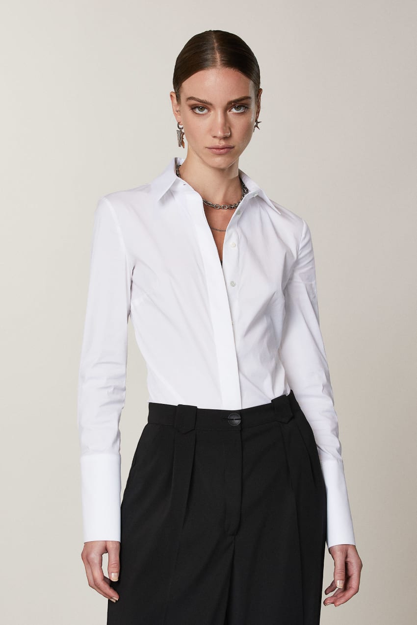 Patrizia Pepe Shirt Bodysuit ασπρα | OSJPYIR-34