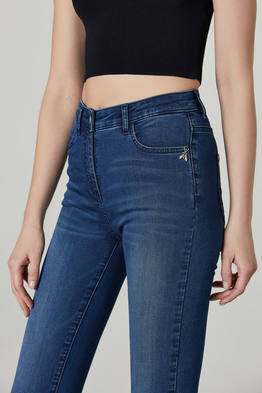 Patrizia Pepe Skinny Jeans Regular Waist μπλε | QWATOIU-20