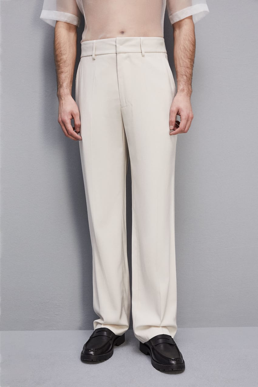 Patrizia Pepe Slim Fit Pants With French Pockets Μπεζ | JTDCVFS-92