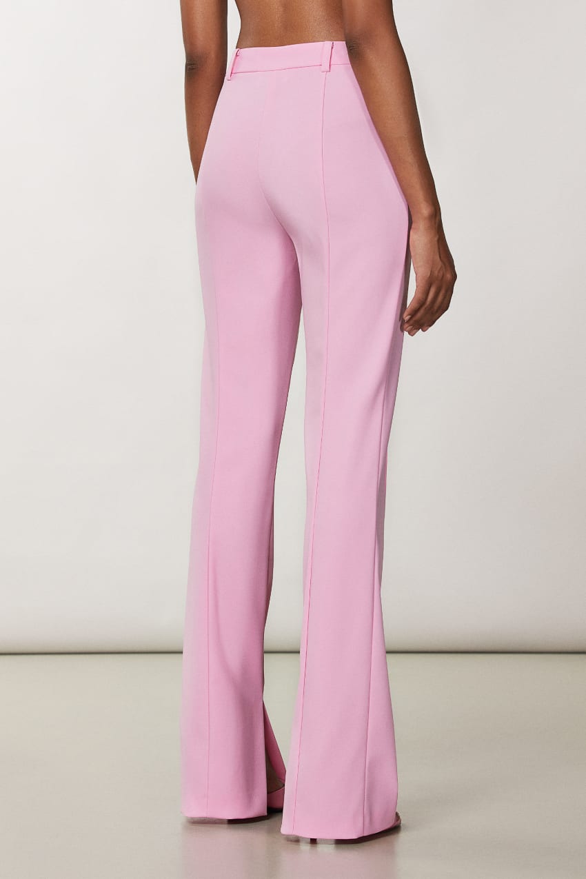 Patrizia Pepe Slim Pants With Side Slit ροζ | DVTLCQY-05