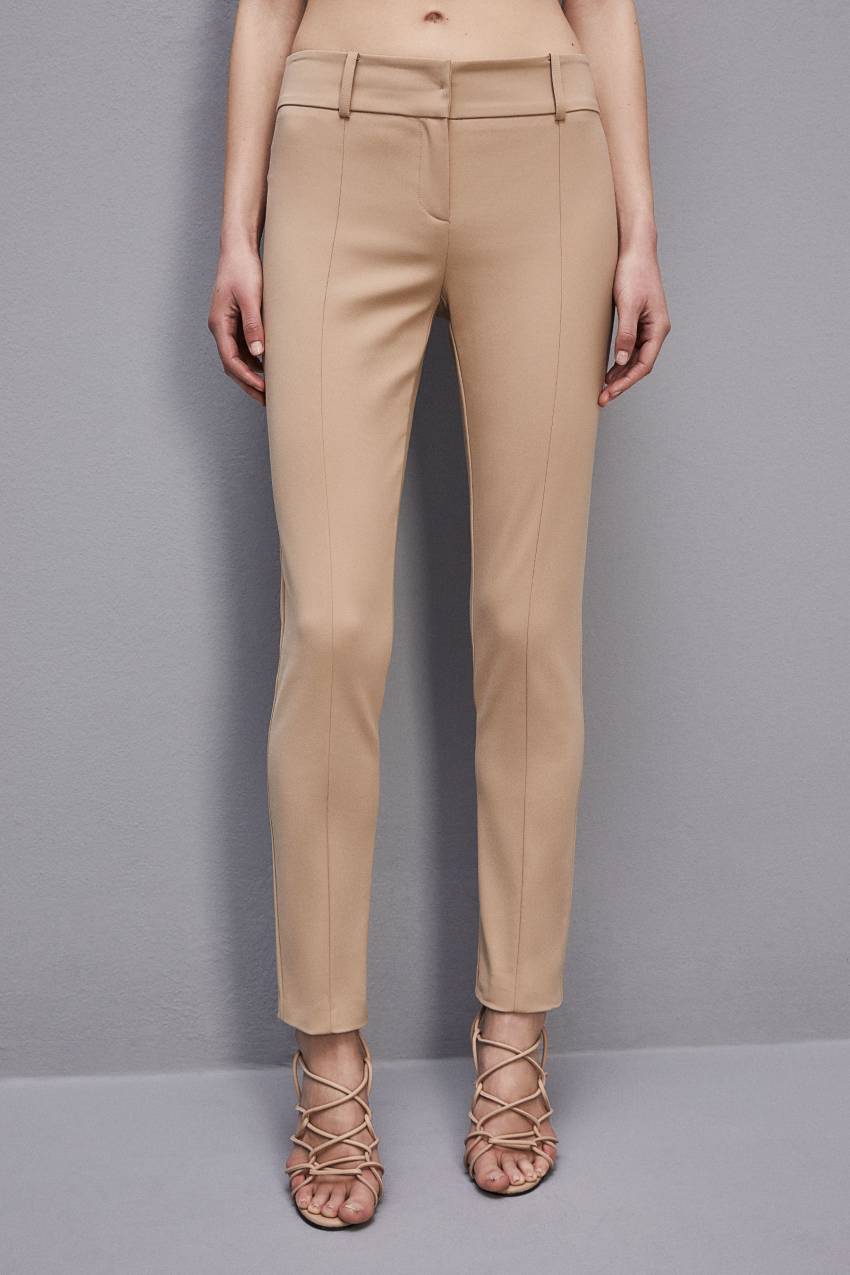 Patrizia Pepe Slim Pants Μπεζ | QDIAYWV-14